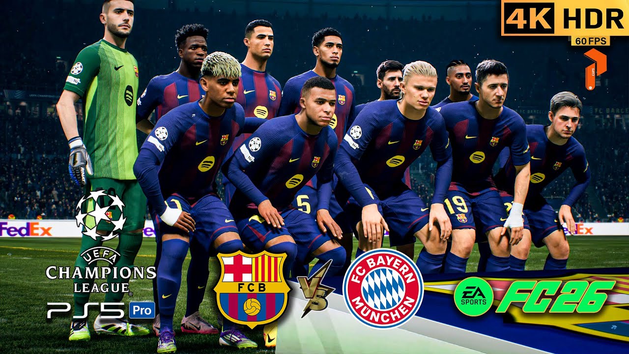 Barcelona Dream Team vs Bayern Munich 🔥 UCL Final | FC 26 PS5 Pro 4K HDR #fc26 #ps5 #4k #football