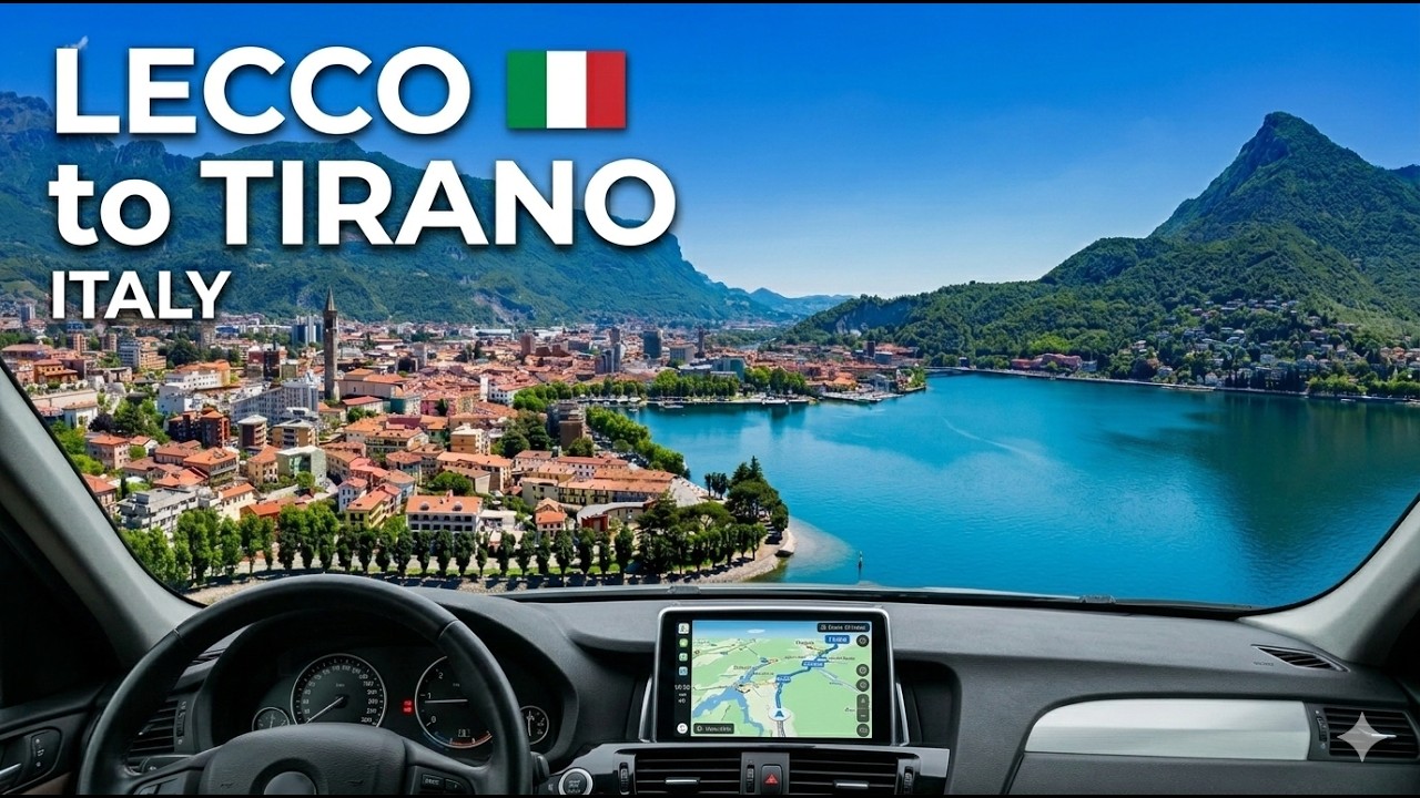 POV Drive from Lecco to Tirano | Italian Alps Scenic Mountain Road 🇮🇹