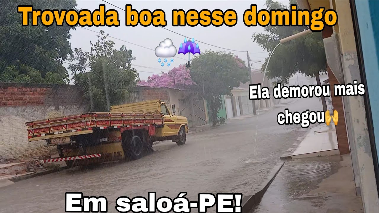 TROVOADA ABENÇOADA NESSE DOMINGO EM SALOÁ PERNAMBUCO 08/02/2026🌨🙌☔️