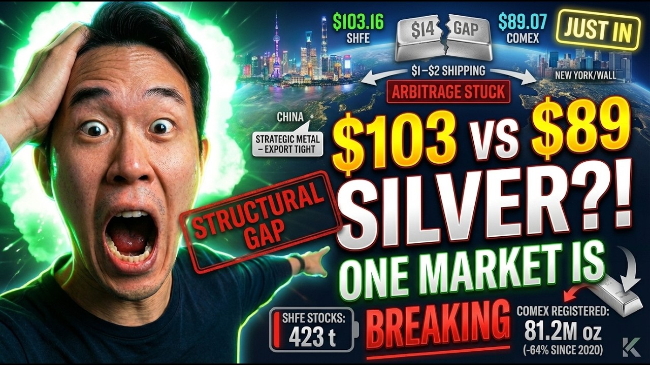 JUST IN: Shanghai Is Paying $103 For Silver. COMEX Says $89. The Gap Wall Street Cannot Close.
