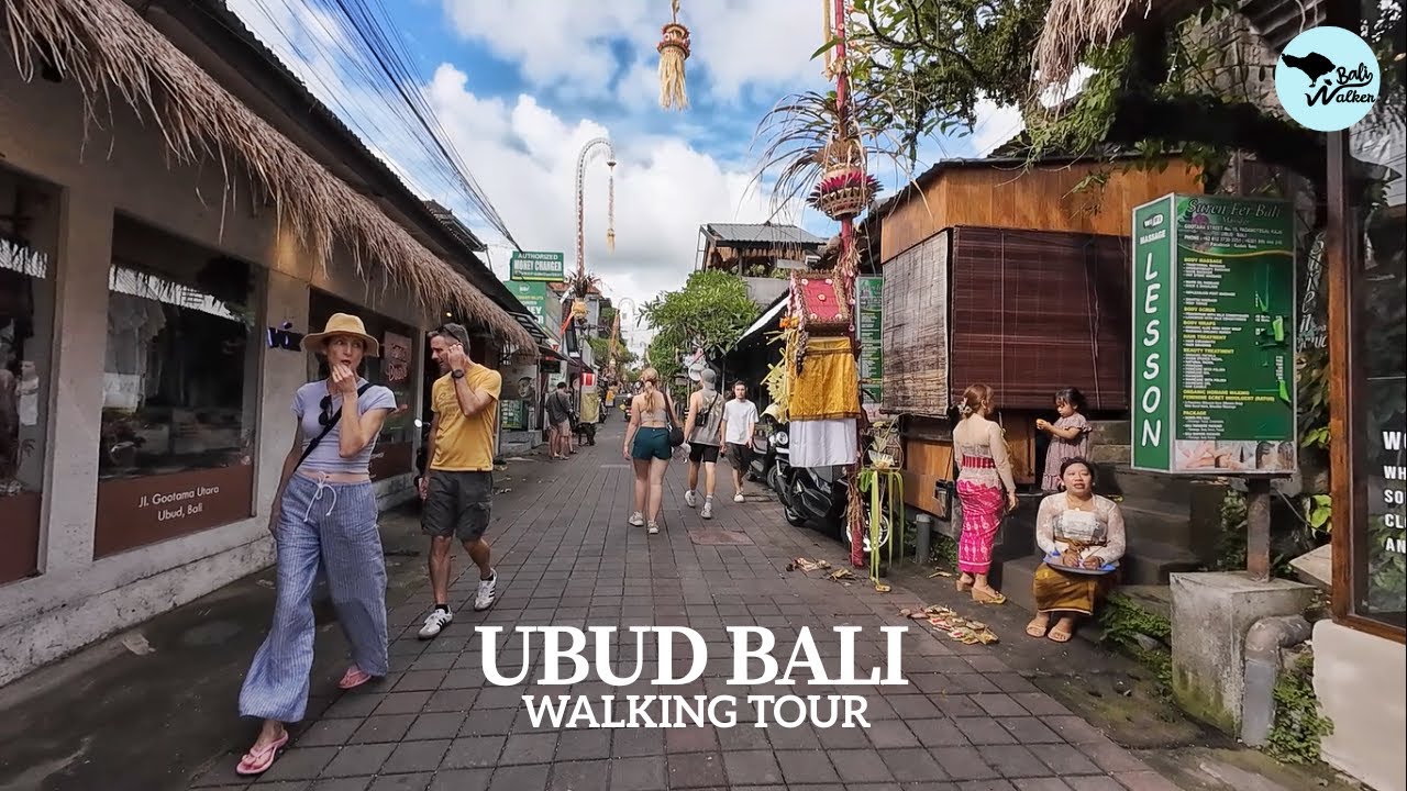Kuningan Day Vibes In Ubud Bali Downtown | Walking Tour Goutama Street, Art Market Ubud Bali Today