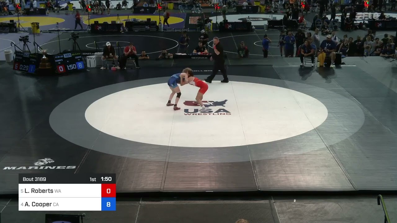 2024 USMC Juniors WFS National Championship: Libby Roberts vs Abbi Cooper: 110 Ibs 3rd Place Bout