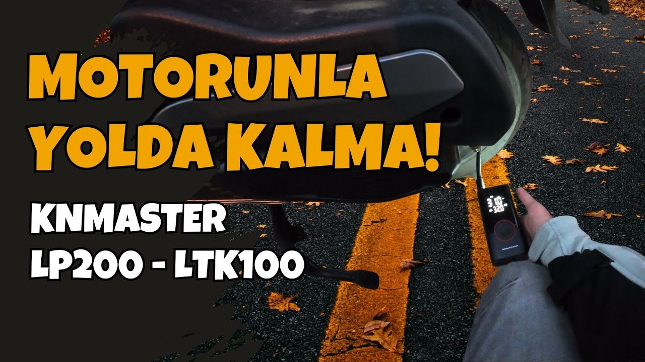 Knmaster LP200 Lastik Pompası ve LTK100 Tamir Kiti | Motorunda Mutlaka Olsun | Hayat Motorla Güzel