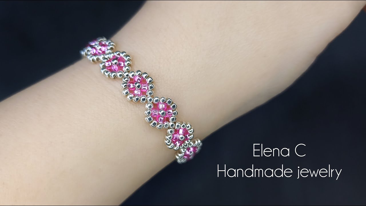 Браслет из бисера Украшения своими руками Бисероплетение Beautiful Beaded Bracelet HandMade Jewelry