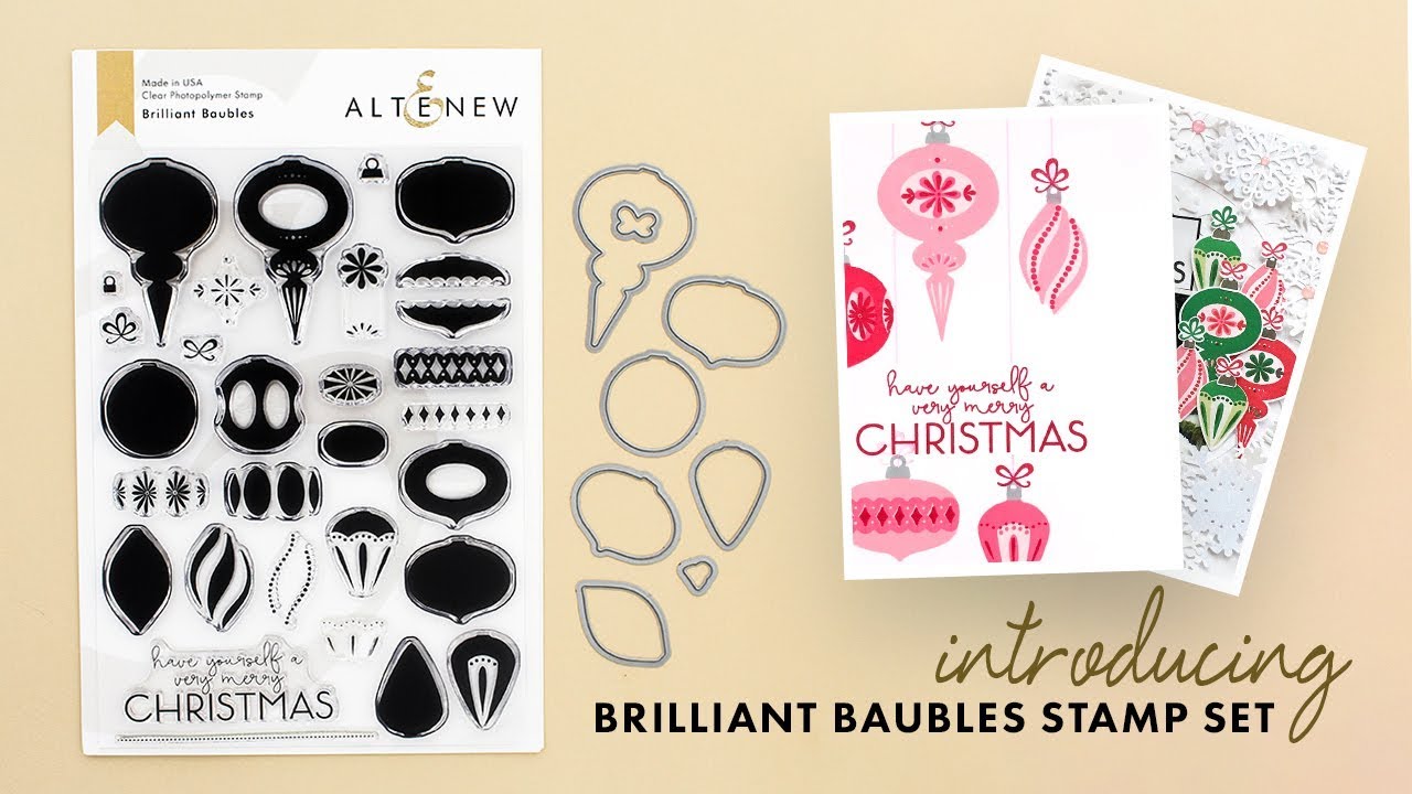 Altenew Stamps Intro - Brilliant Baubles Stamp Set