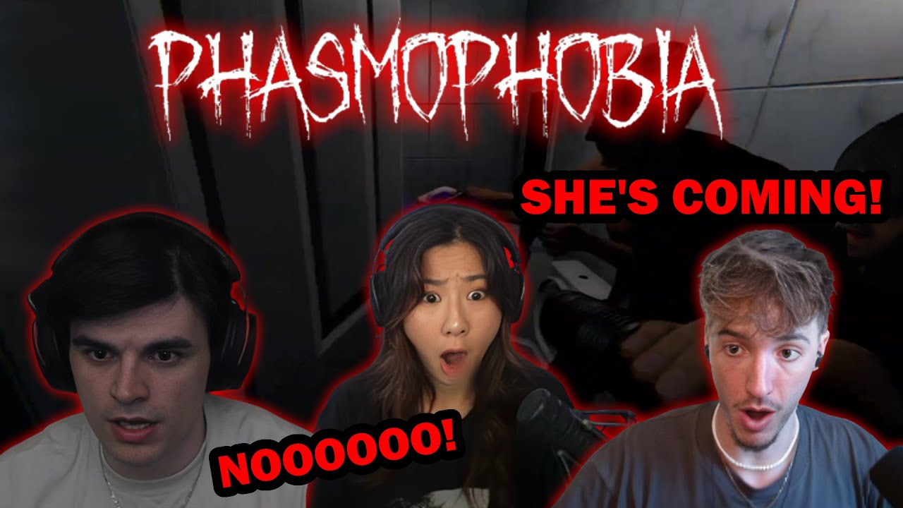 GHOST HUNTING With Fuslie, Ellum, Foolish & HJune | Phasmophobia