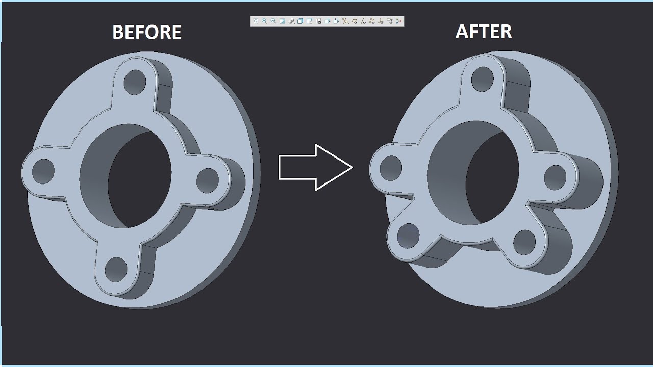 Creo Flexible tutorial: Flexible modeling | Best Practice example