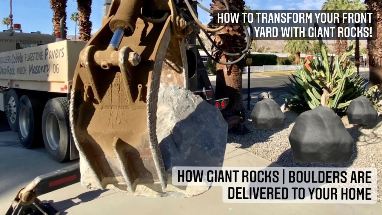 Using Boulders / Giant Rocks in Landscaping 🪨