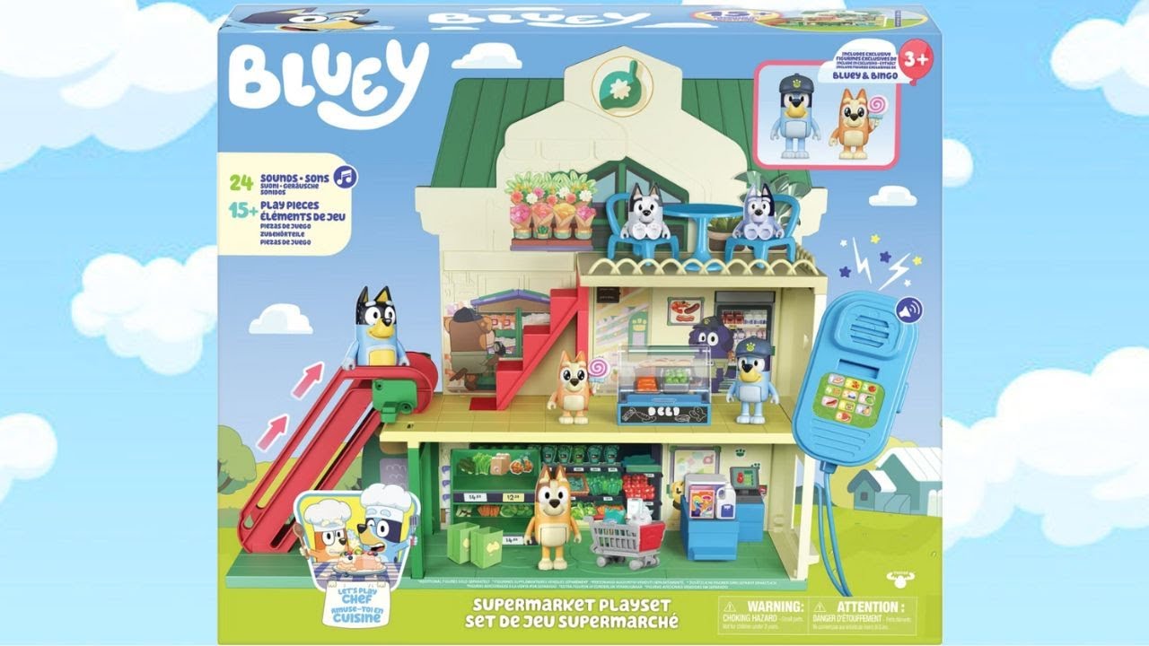 Bluey SUPERMARKET Playset Unboxing  | ASMR Satisfying BLUEY Shopping TOY REVIEW