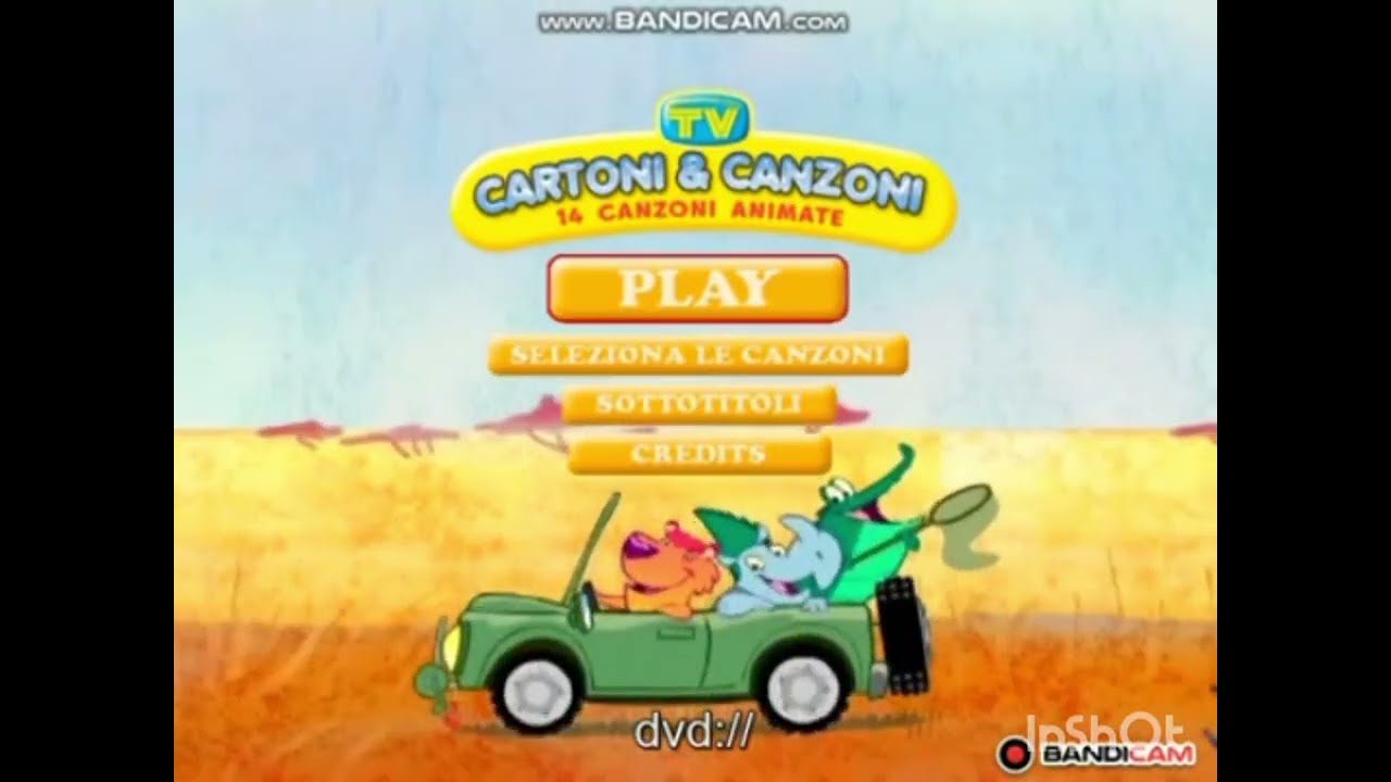 Bumpers dvd menu cartoni e canzoni volume 1-5 2006-2010