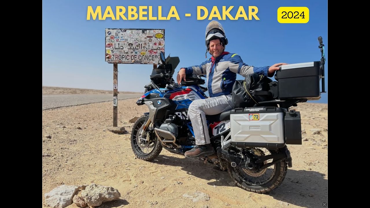 Viaje en moto desde Marbella hasta Dakar 2024