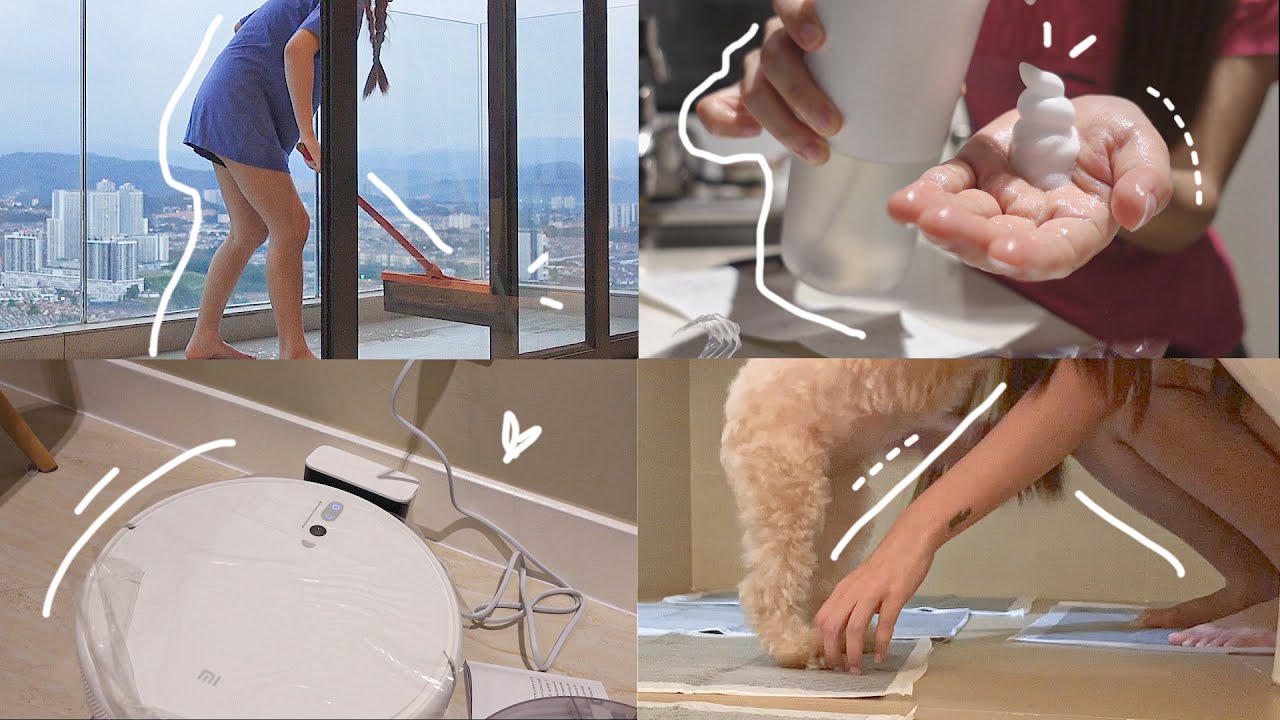 小小开箱 | 在虾皮买了小米洗手机 & 扫地机器人 | 教狗狗定点小便 Vlog #33
