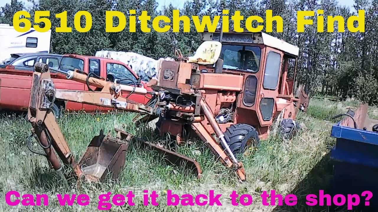 New to Me 6510 Ditchwitch Trencher with Wisconsin V456D Engine - Part 1 - Can we load it up?