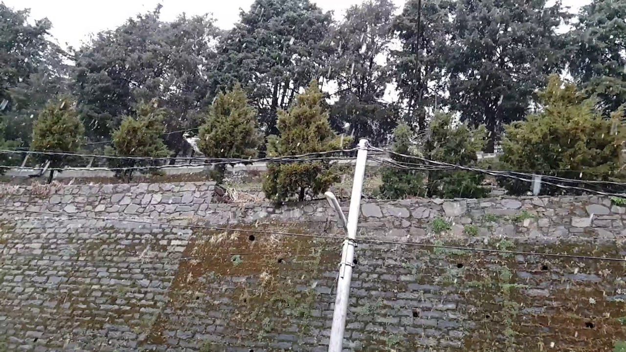 Snow fall at Shimla Mall Road