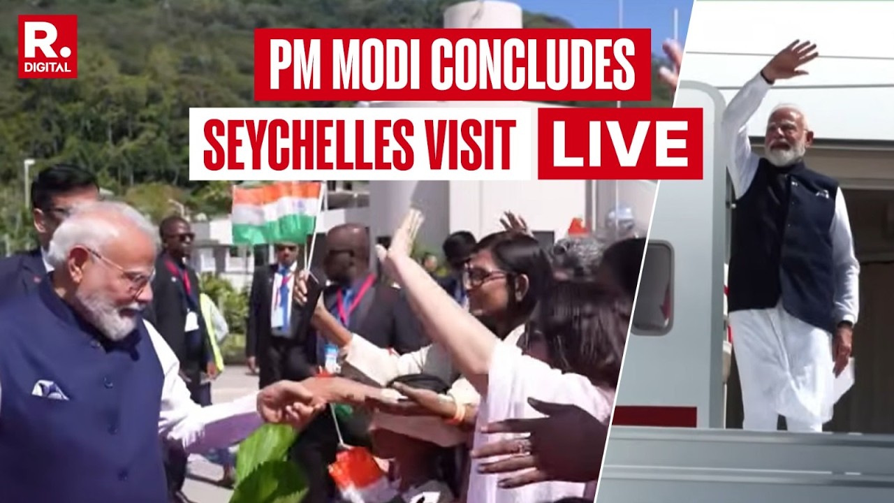LIVE: Prime Minister Narendra Modi Concludes Seychelles Visit, Departs For India