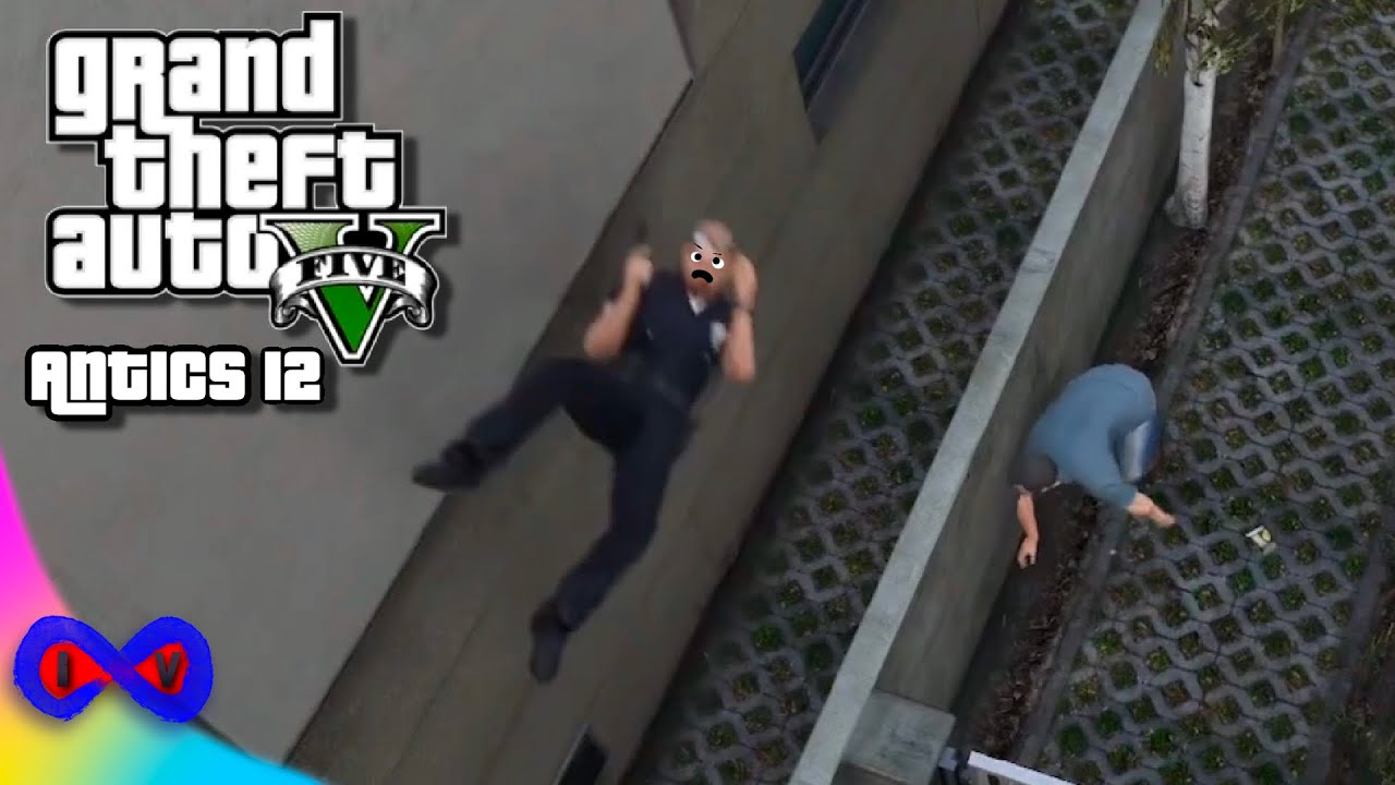 IT’S RAINING COPS!! - GTA V ANTICS 12
