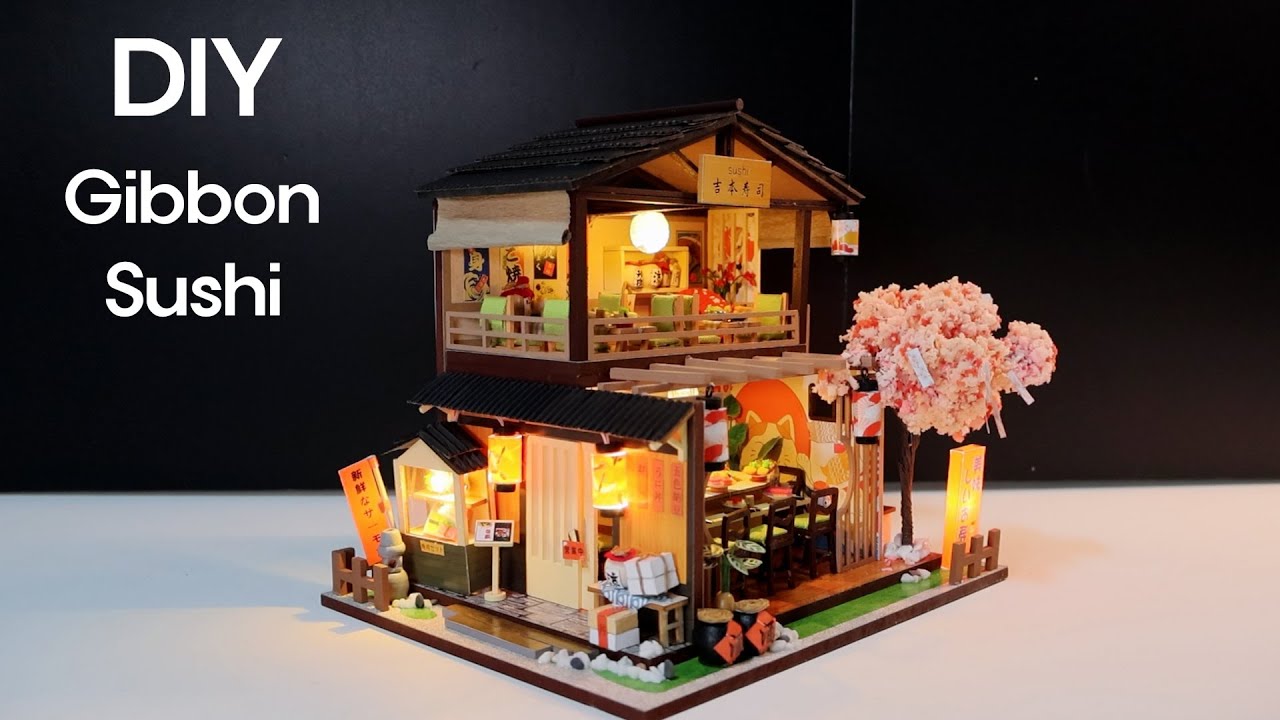 Gibbon Sushi l 기븐 스시 l DIY Miniature Dollhouse Kit l 미니어처 miniature 쉽게 만들기
