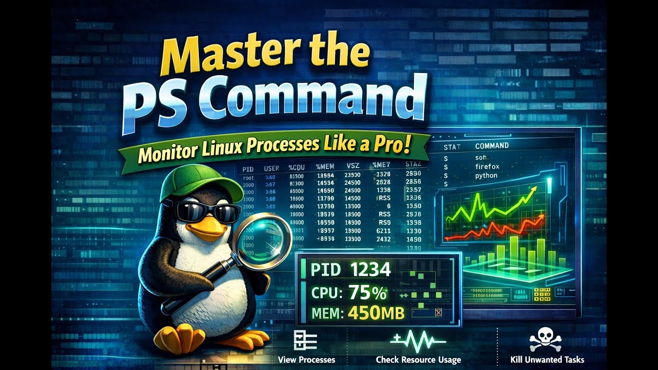Master the PS Command – Monitor Linux Processes Like a Pro!