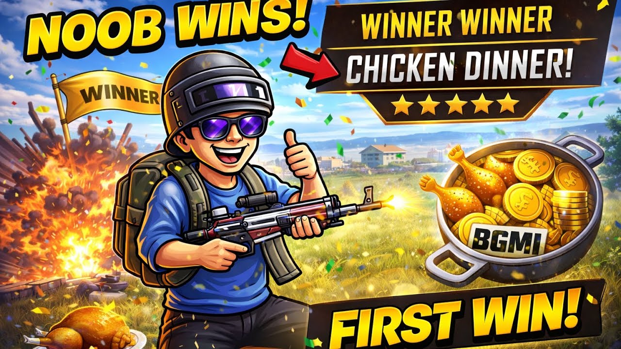 Casual BGMI gameplay | Noob player gets Chicken Dinner”
