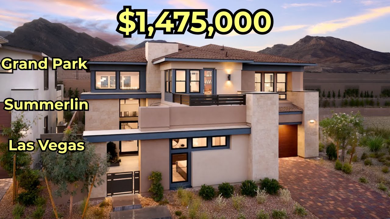 $1,475,000 New Modern Luxury Home For Sale Summerlin Las Vegas