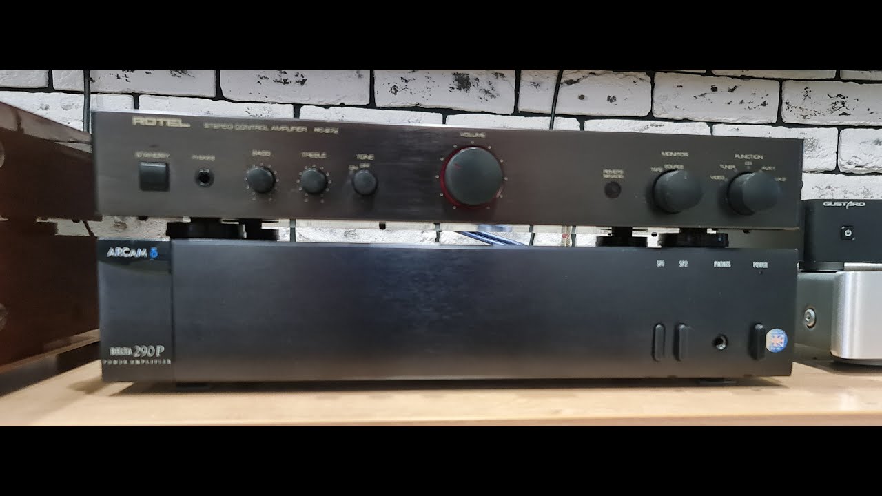 Пример звучания  усилителей Arcam delta 290 Rotel RC-972 и акустики VICTOR JS-750 + Gustard X18