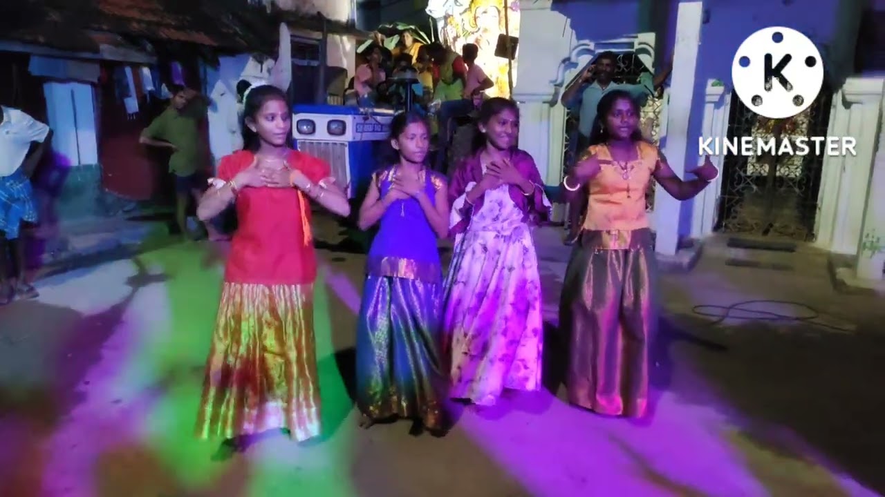 వినాయక నిమజ్జనం సందర్భంగా@veduruparthi, Beautiful dance performance by🦋🦋 Little girls🦋💐(17/09/2022)