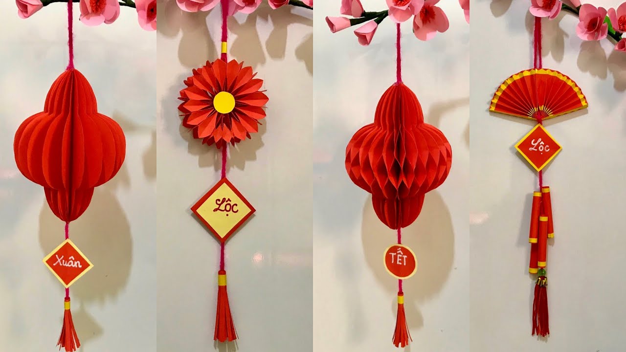 4 cách làm dây trang trí tết_ Sáng Tạo Thủ Công