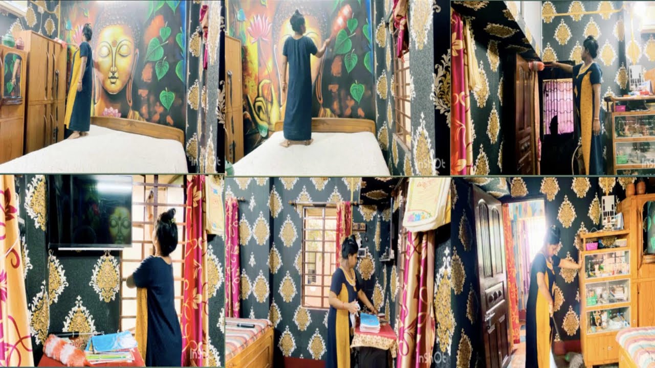 মাত্র ১ঘণ্টা সময় নিয়ে bedroomটাকে সুন্দরভাবেclean করে￼ timetotime আমি যেভাবে সংসারটাকে গুছিয়েরাখি