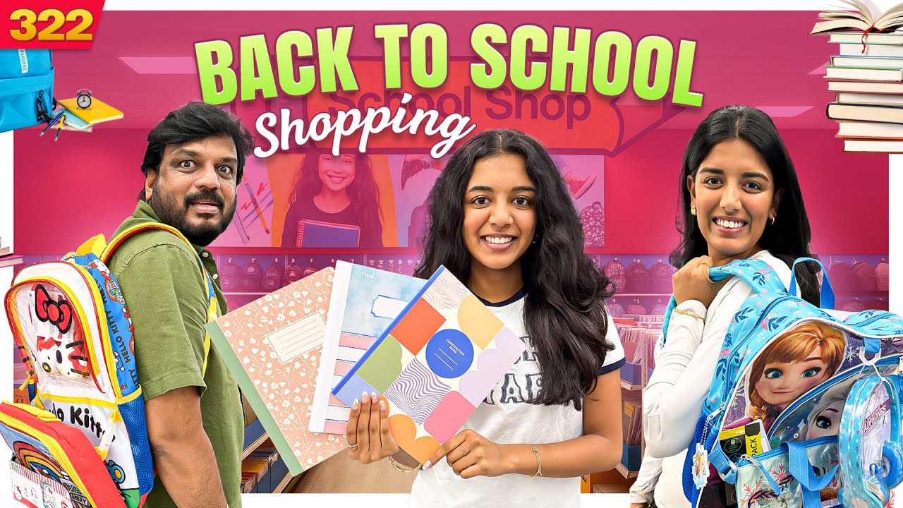 Back to School Shopping 🛍️ | VAAS Family | Telugu Vlogs 