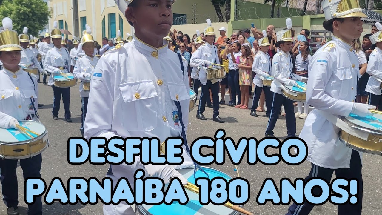 DESFILE CÍVICO 14 DE AGOSTO DIA DA PARNAÍBA PIAUÍ, ANIVERSÁRIO DE 180 ANOS DE PARNAÍBA.