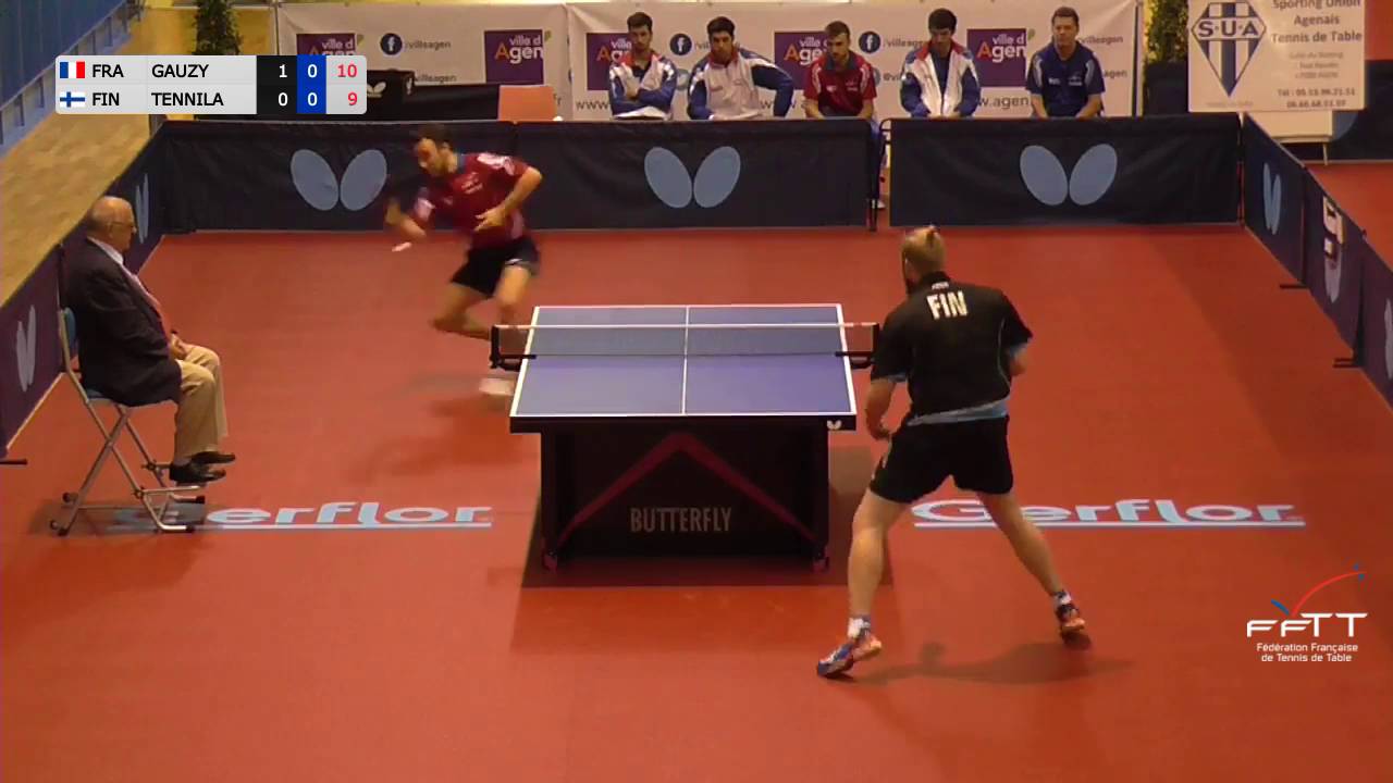 Simon Gauzy vs Otto Tennilä, France - Finlande