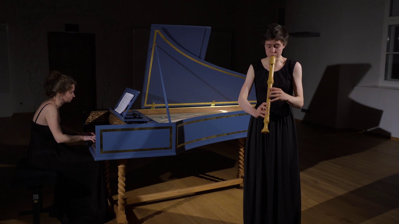 J.S.Bach | Sonata BWV 1034, Adagio ma non tanto - Paula Pinn/Anna Kiskachi