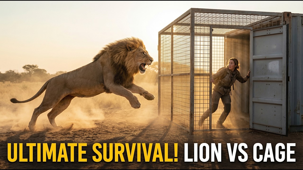 Running From a Lion Inside a Cage