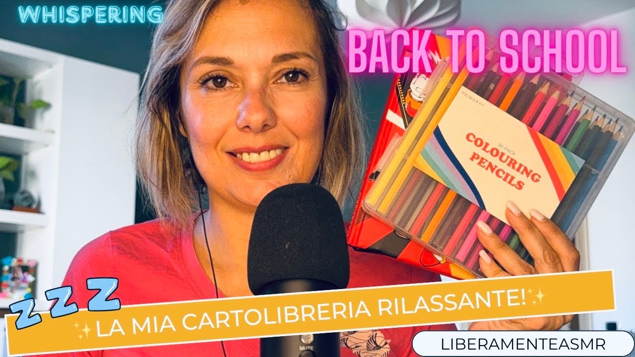 Asmr ita Whispering Roleplay✨In cartolibreria per il back to school!✨ 📕 