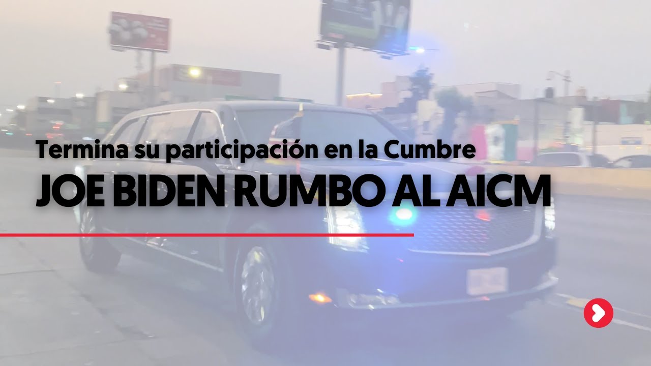 Biden presidential motorcade in Mexico City (Convoy de Joe Biden en CDMX)
