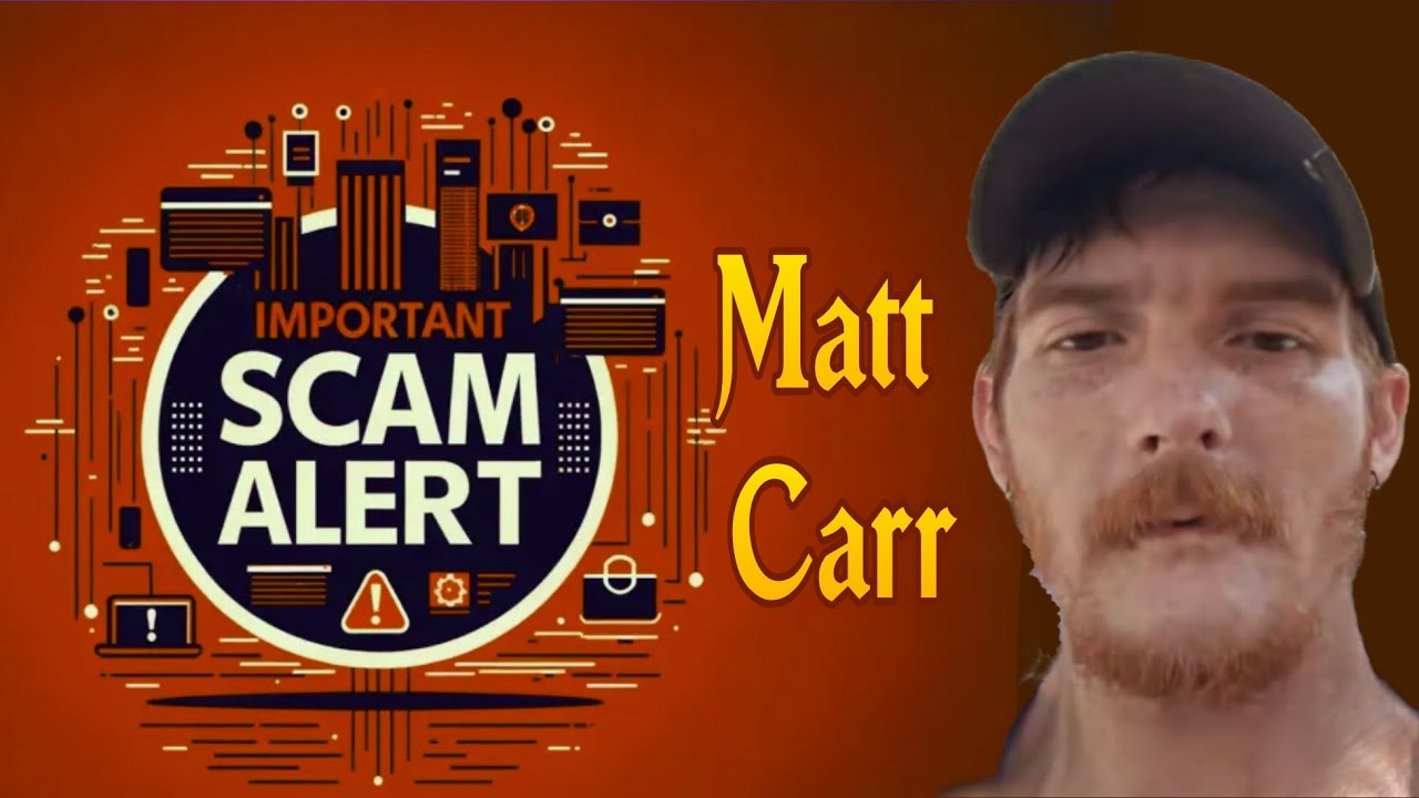 Internet scammer Matt Carr mad you aren't sending money you work. It's his money and he wants it now