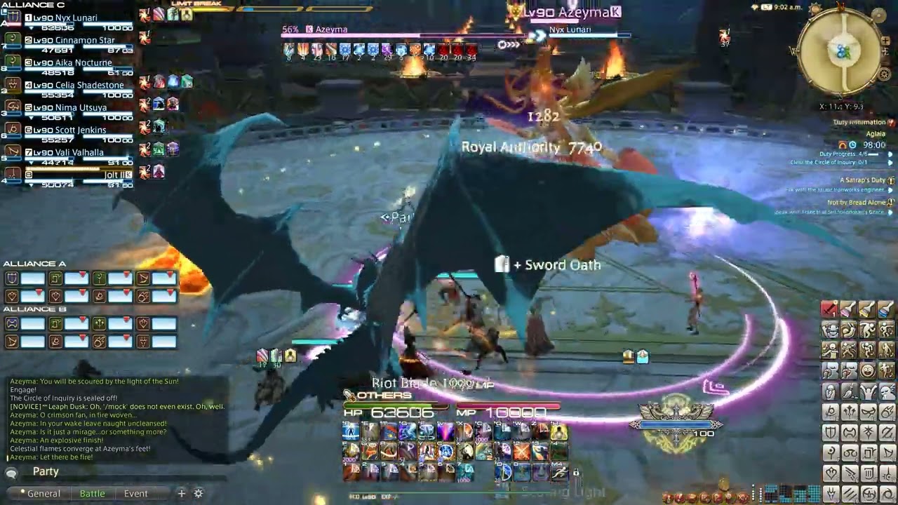 FF14 - Aglaia Azeyma Full Fight (Paladin PoV)