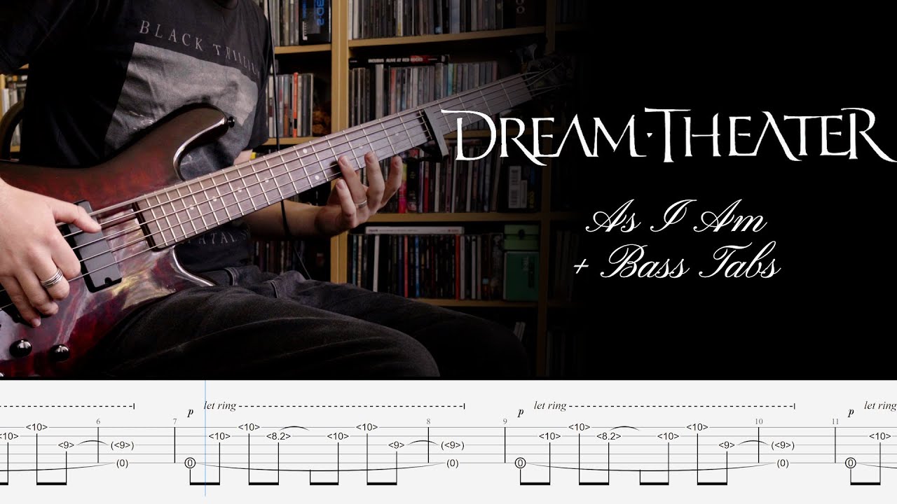 Dream Theater - As I Am - Bass Cover + tabs
