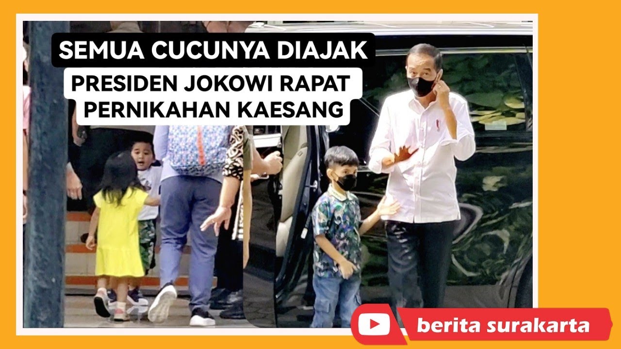 Presiden Jokowi Ajak Semua Cucunya Hadir di Rapat Pernikahan Kaesang - Erina di Solo