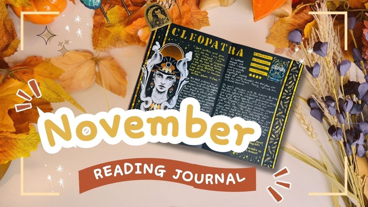 🍂 Уютный дневник для чтения на ноябрь | Дневник с эффектом затенения