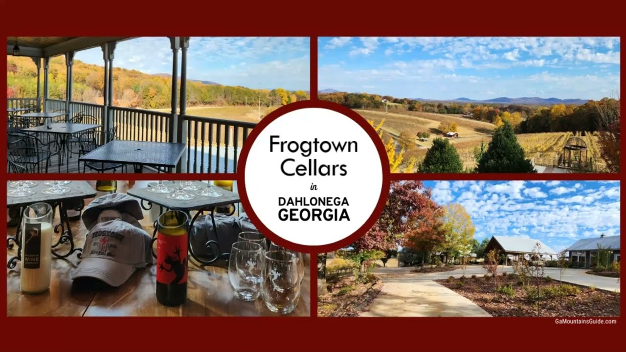 Scenic journey and visit to Frogtown Cellars in Dahlonega, Georgia