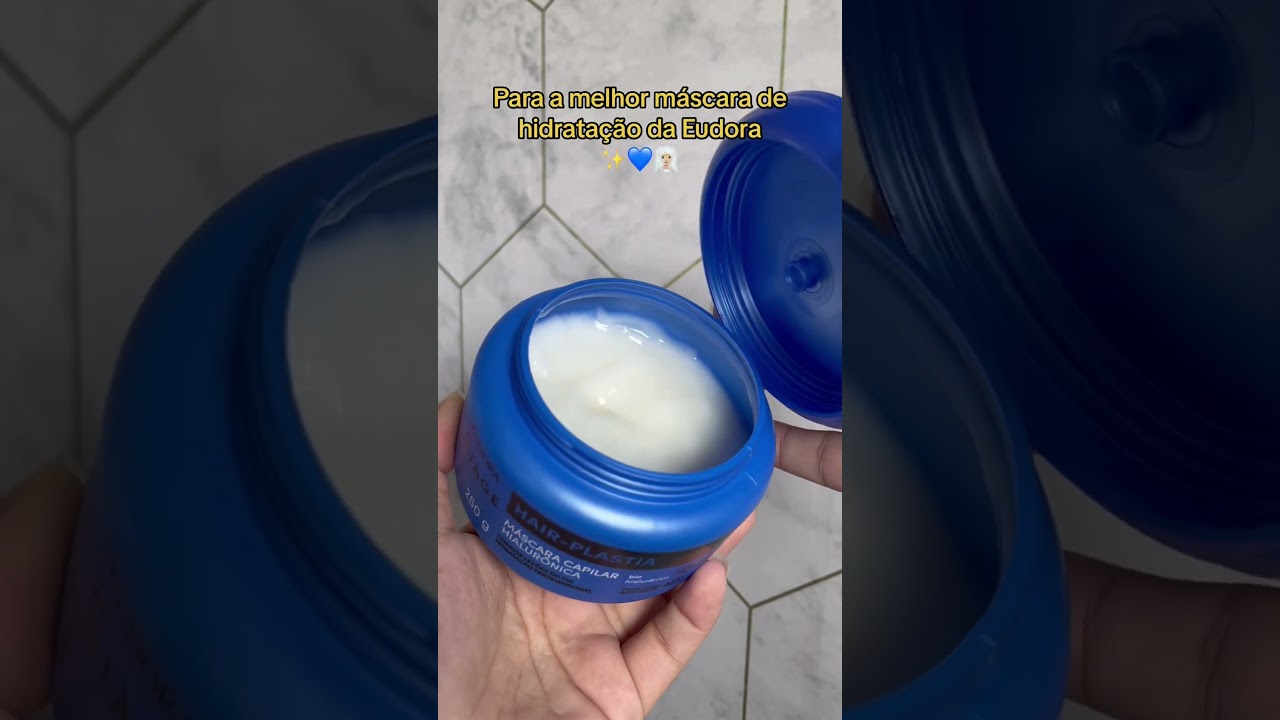 A melhor m&aacute;scara da Eudora que eu j&aacute; usei, o que essa m&aacute;scara faz no cabelo &eacute; surreal ✨💙 #hair