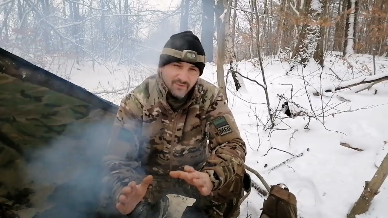 Jak przetrwać zimą w lesie #preppers #bushcraftowy #survival