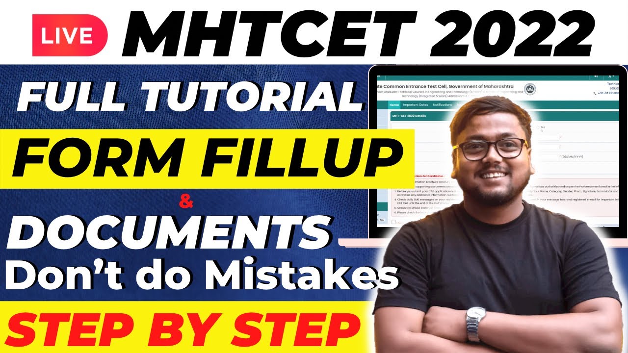 Engineering Registration Form Filling Tutorial ‼️ | MHT CET 2022 Admission Process | MHTCET 2022