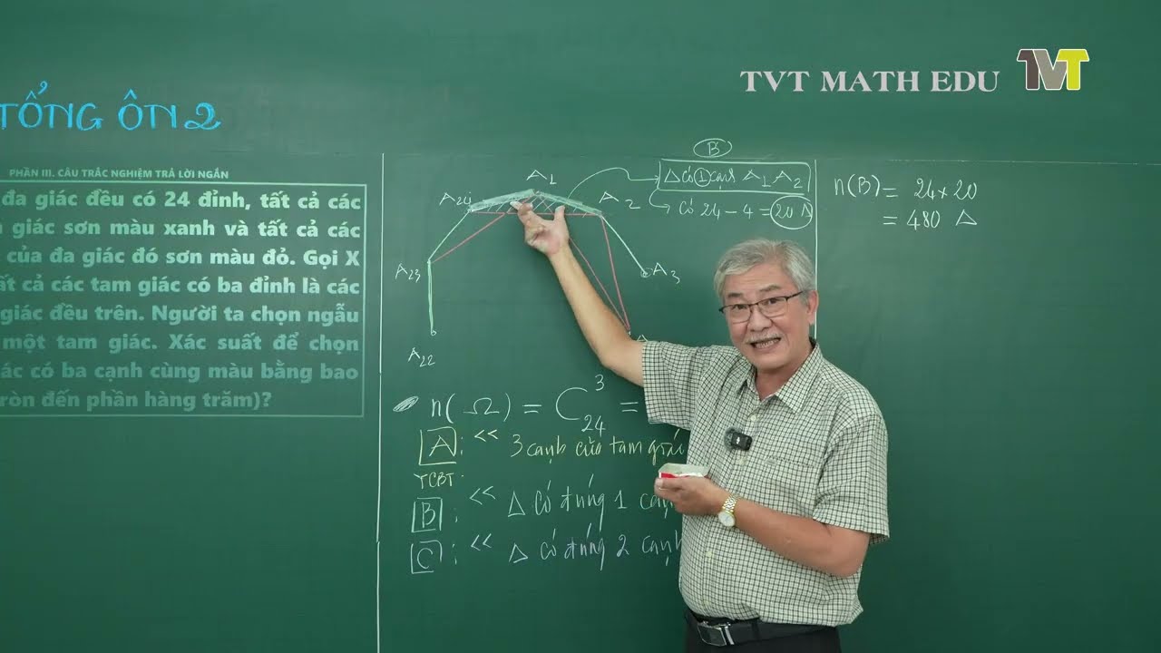 X&Aacute;C SUẤT CỔ ĐIỂN &ndash; Một b&agrave;i to&aacute;n, ba mảng kiến thức: H&igrave;nh học, Tổ hợp, X&aacute;c suất | Thầy Trần Văn To&agrave;n