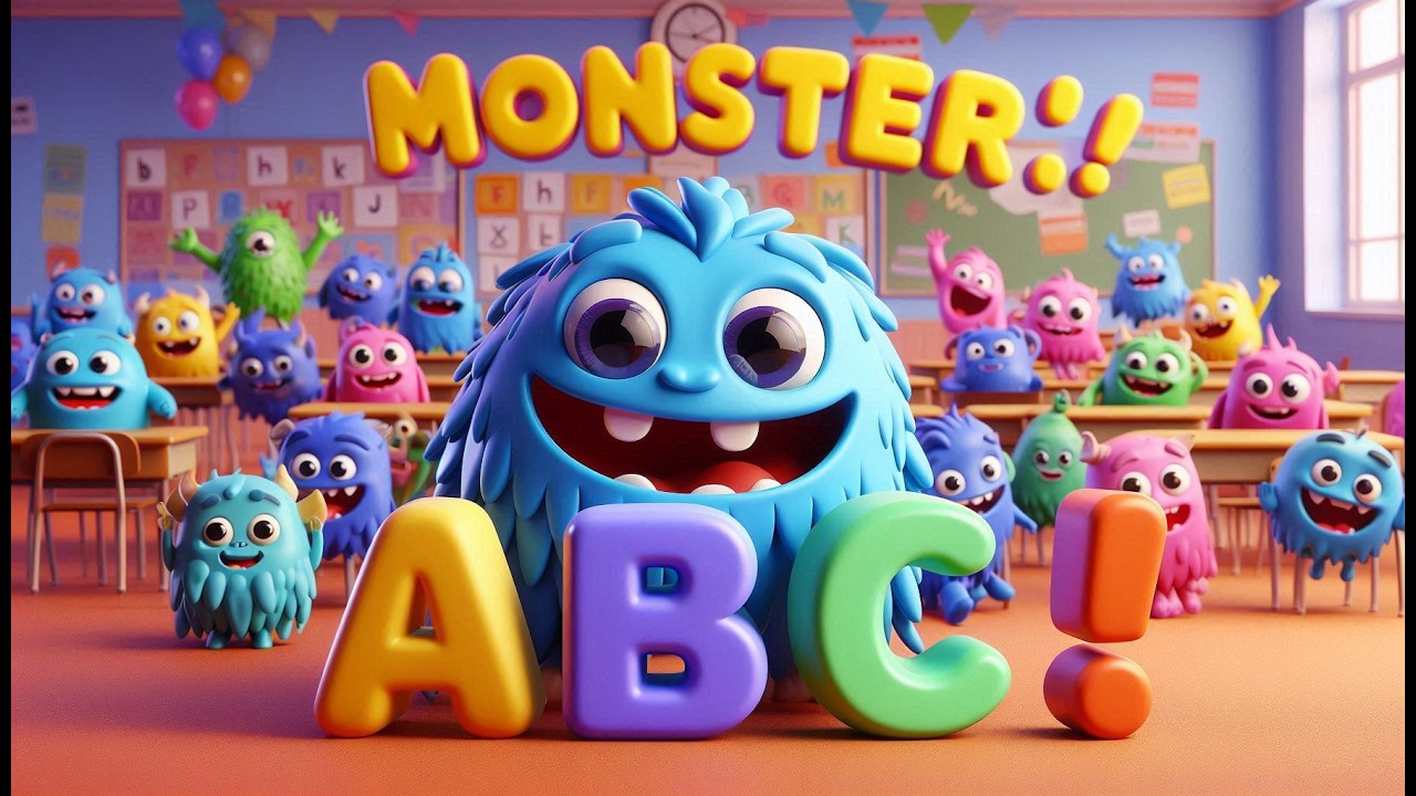 Monster Alphabet ABC Song 🧌 Learn A to Z for Kids