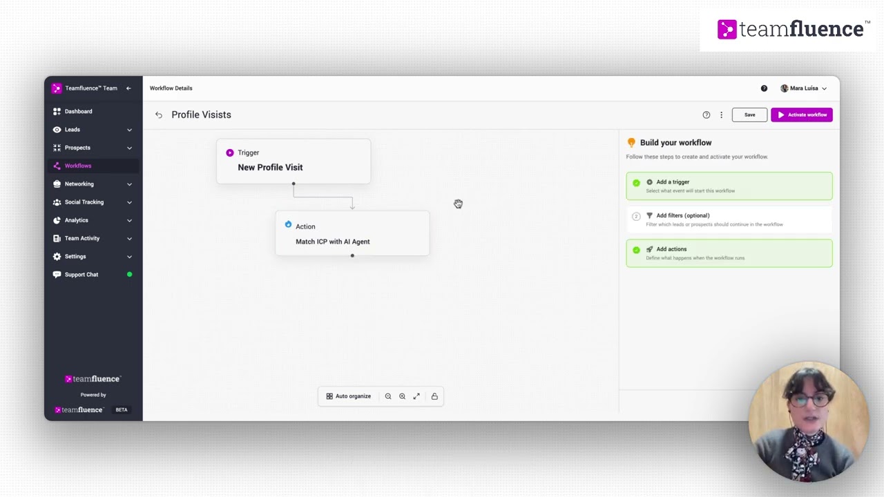 How to Build Your First Workflow in TeamFluence