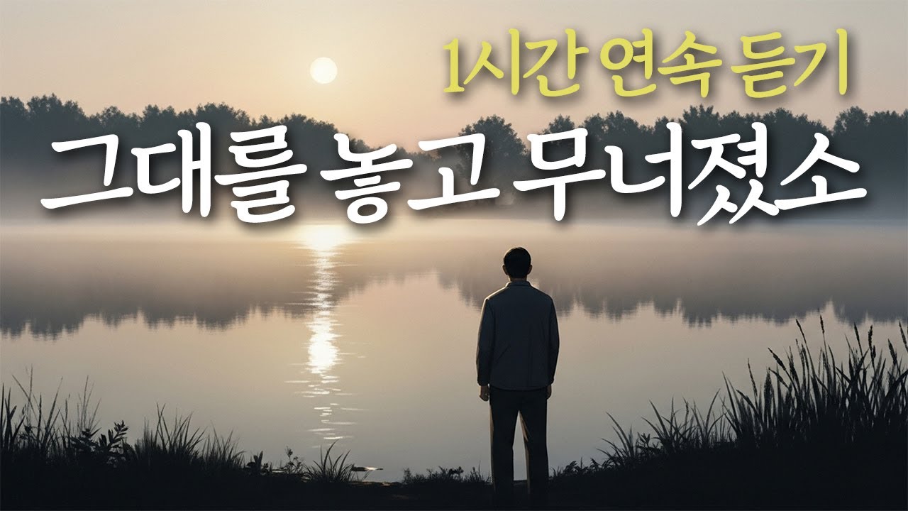🎶 1시간 연속듣기 「그대를 놓고 무너졌소」 붙잡지 못한 밤 이후의 붕괴, 유일무이 트로트