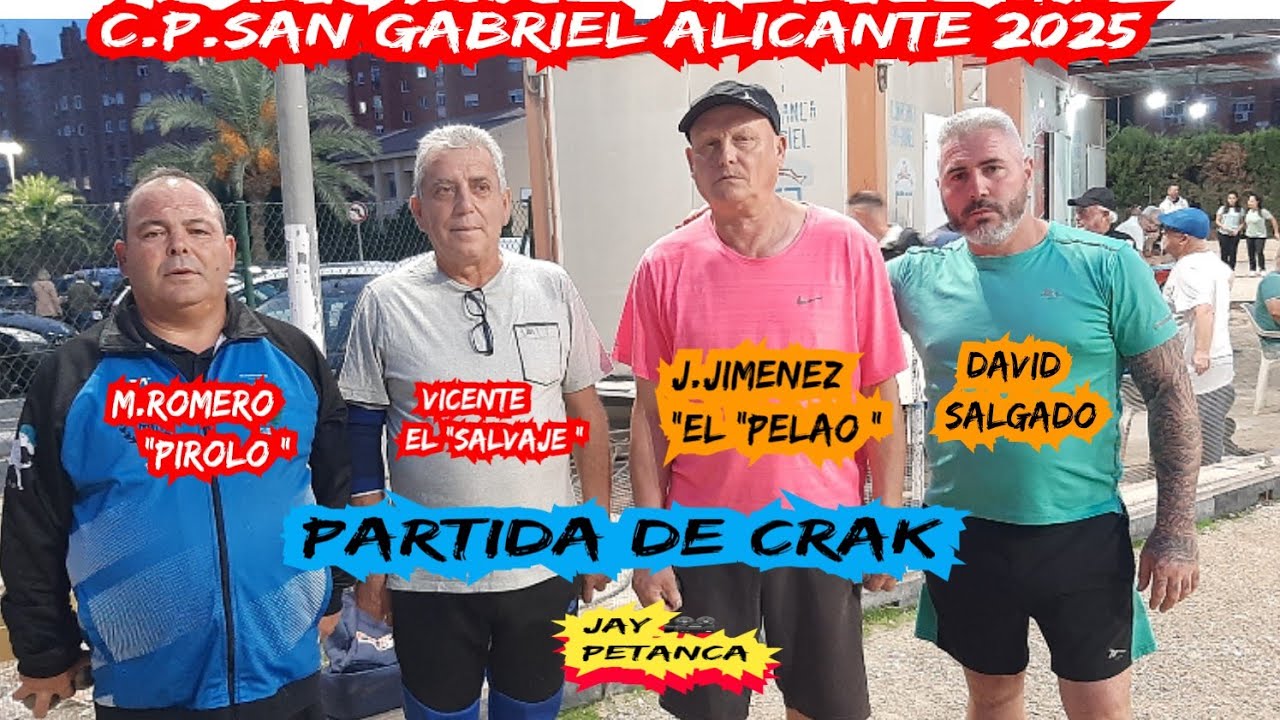 Partida Súper Pata Negra  C.P. San Gabriel (Alicante) 16/10/ 25 Parejas Arregladas 
