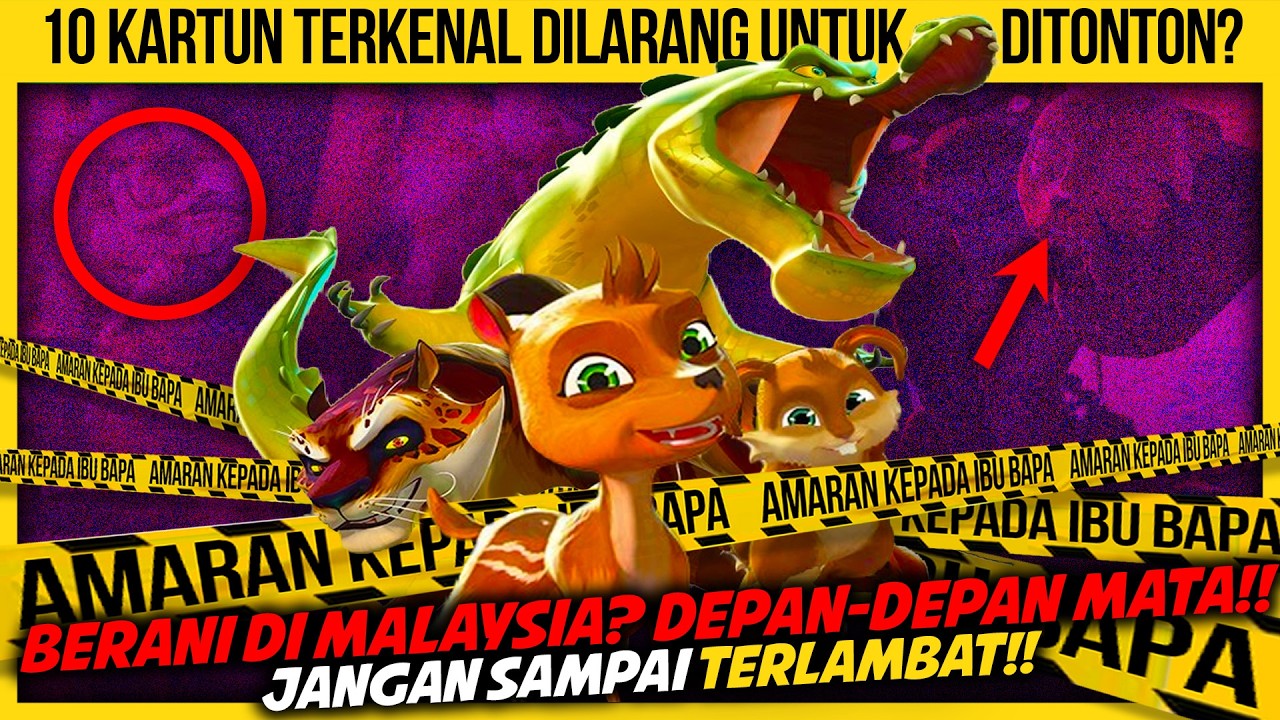 10 KARTUN TERKENAL KORANG DILARANG UNTUK DITONTON? PART 3